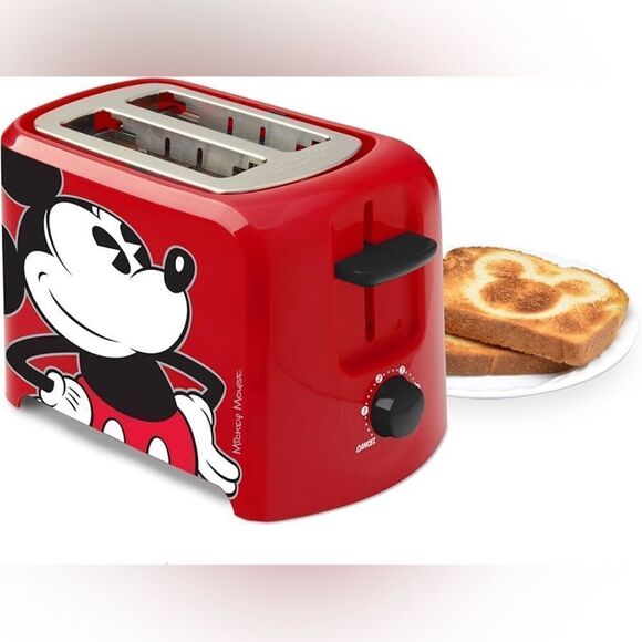 Disney Mickey Mouse 2-Slice Toaster by Select Brands - Picture 1 of 7